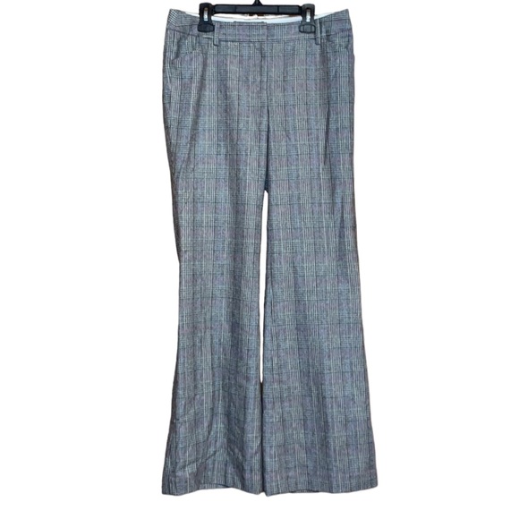 •VICTORIA'S SECRET•BROWN & PINK PLAID FLARE TROUSERS "THE CHRISTIE FIT" SIZE 6 - Picture 1 of 10